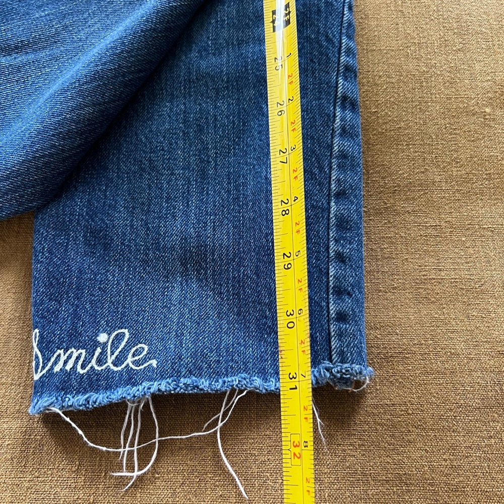 SEZANE brut sexy denim with custom embroidery- size 25 - great condition - Picture 9 of 15